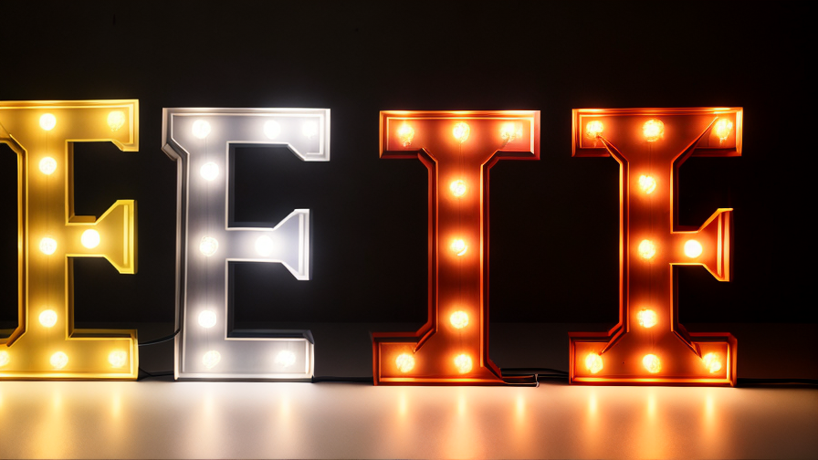letters for light up sign