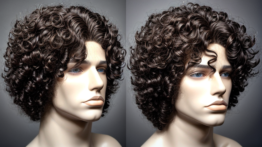mens curly wig