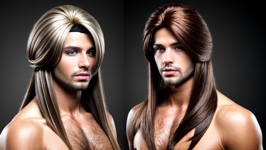 mens long hair wigs