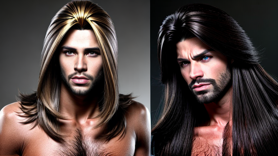 mens long hair wigs