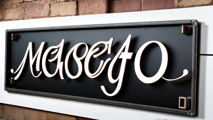 metal lettering signage