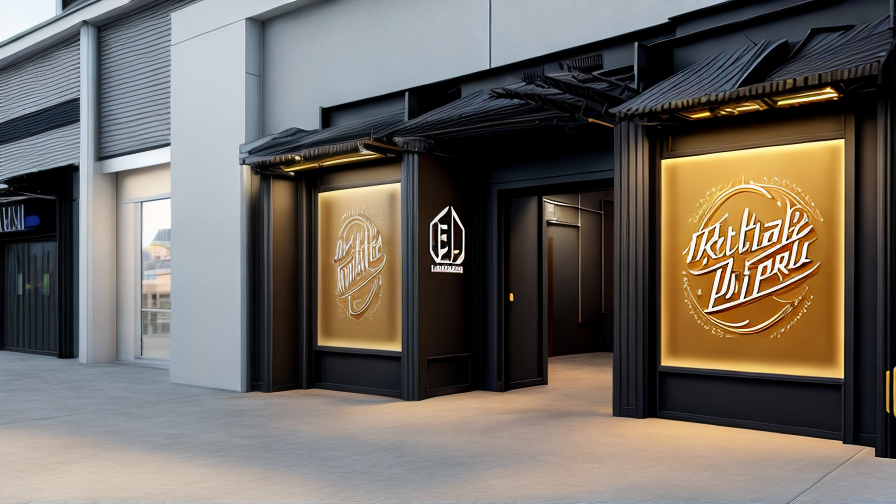 metal lettering signage