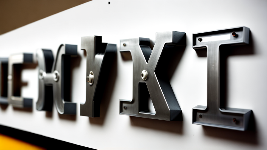 metal letters signage