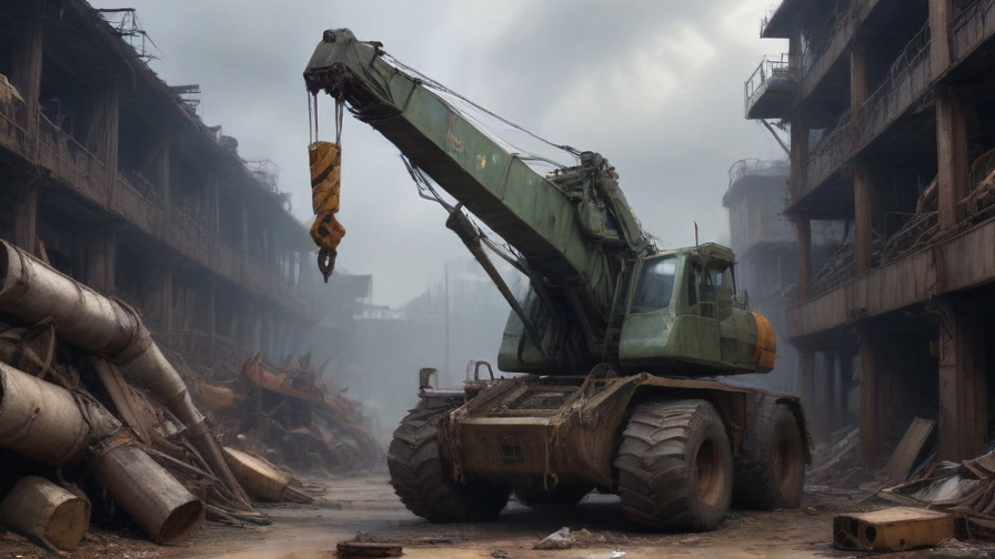scrapyard crane