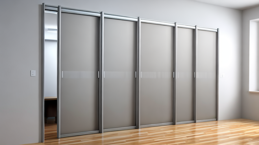 sliding folding partition