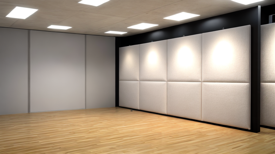 white acoustic panels