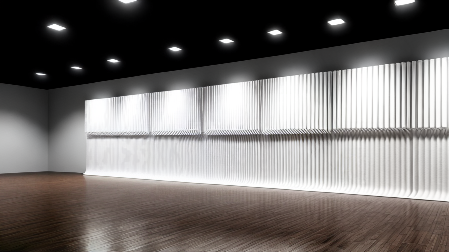 white acoustic panels