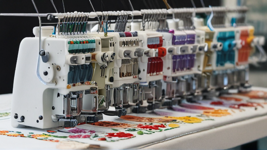 12 needle embroidery machine