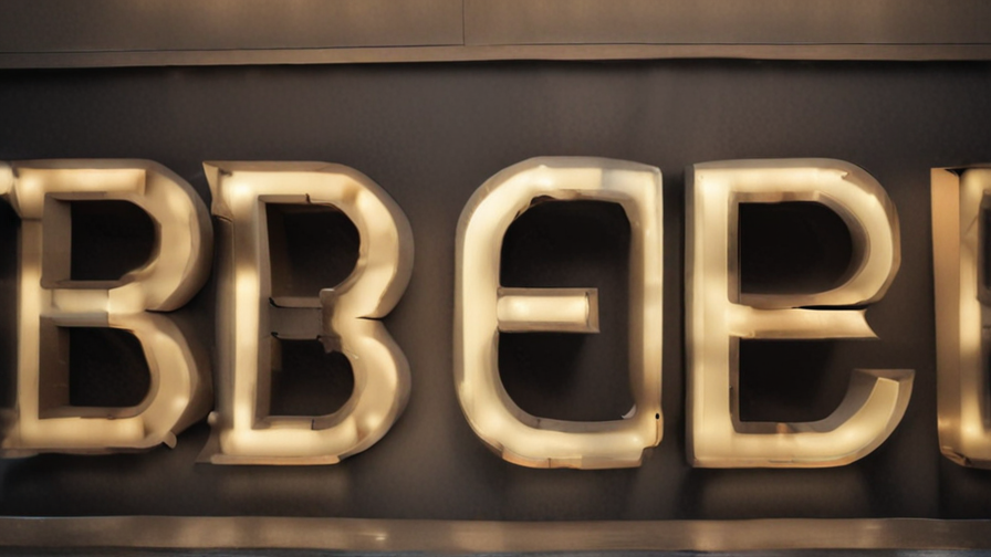 backlit letters