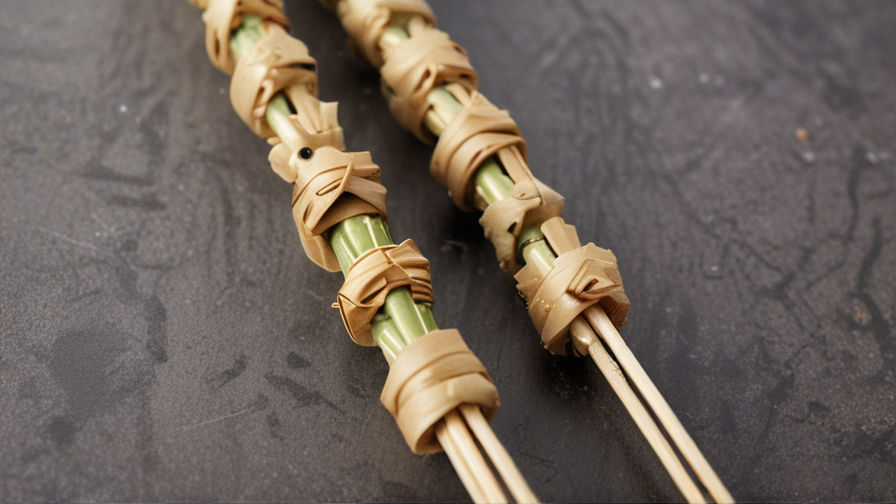 bamboo knotted skewers