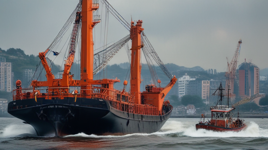 boats with cranes
