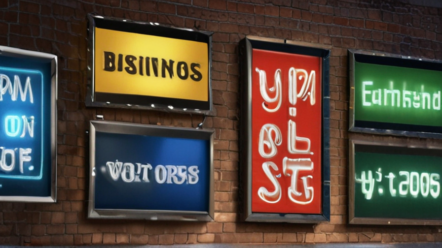 business signs outdoor lighted