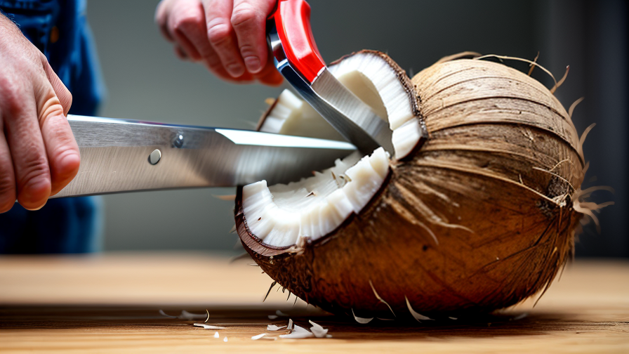 coconut machine cutting