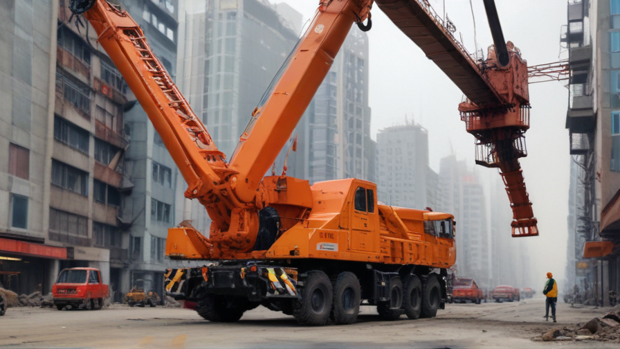 crane and bucket