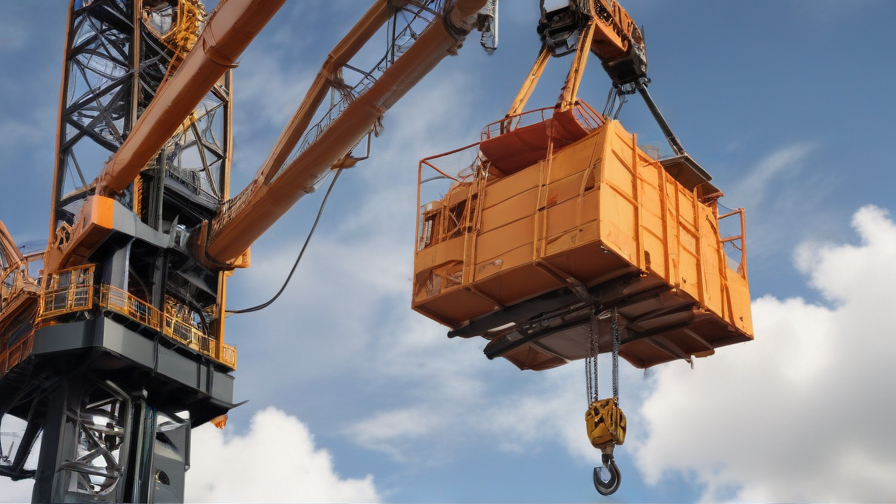 crane and bucket