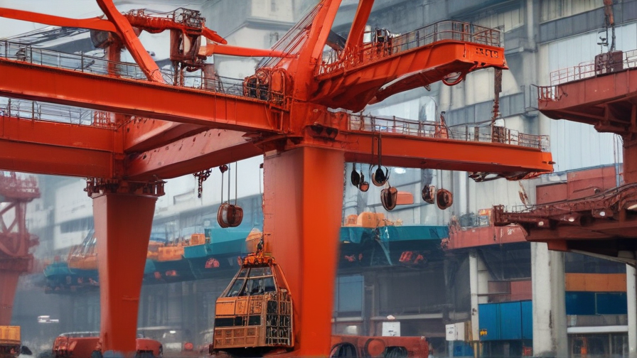 crane and bucket