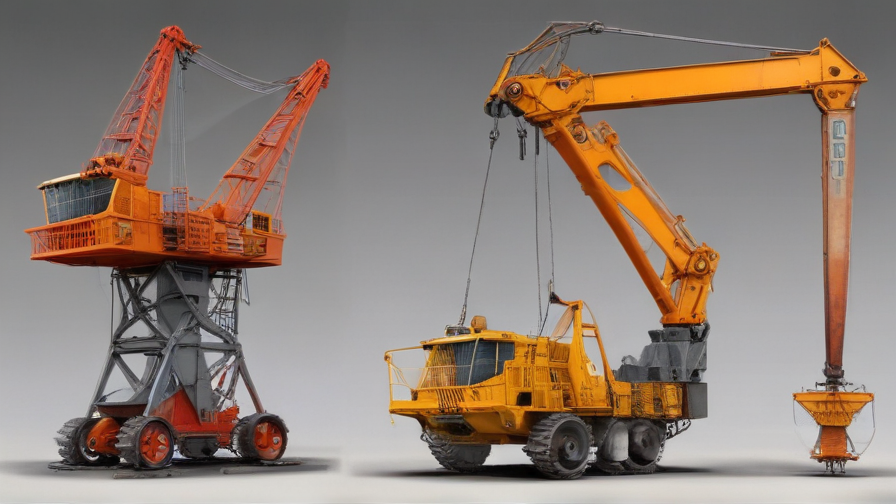 crane and bucket