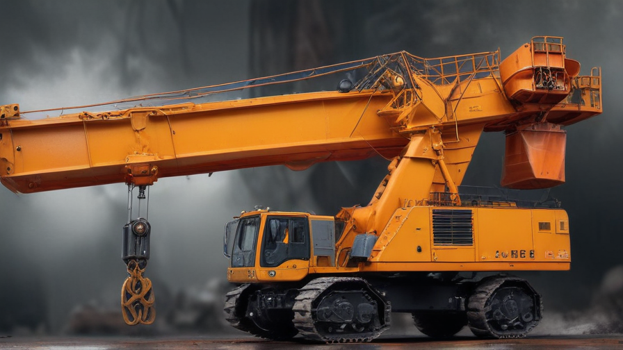 crane and bucket