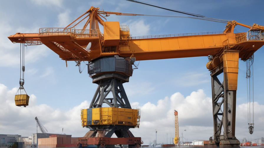 crane and bucket