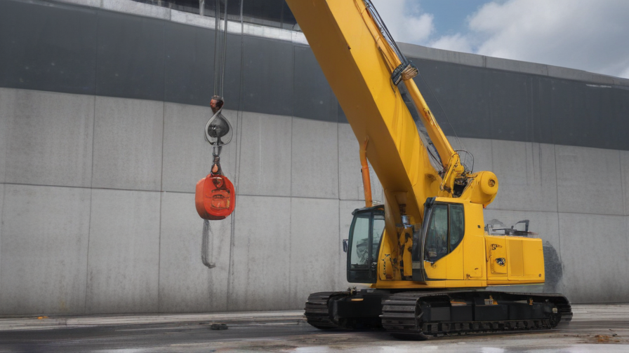 crane and bucket