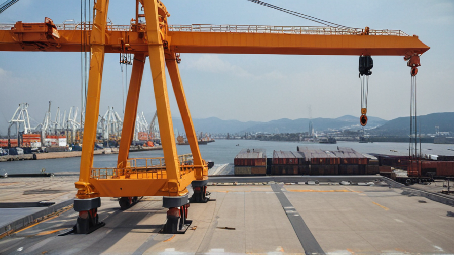 crane in port