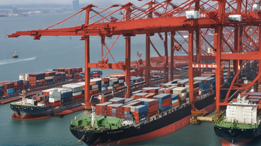 crane in port