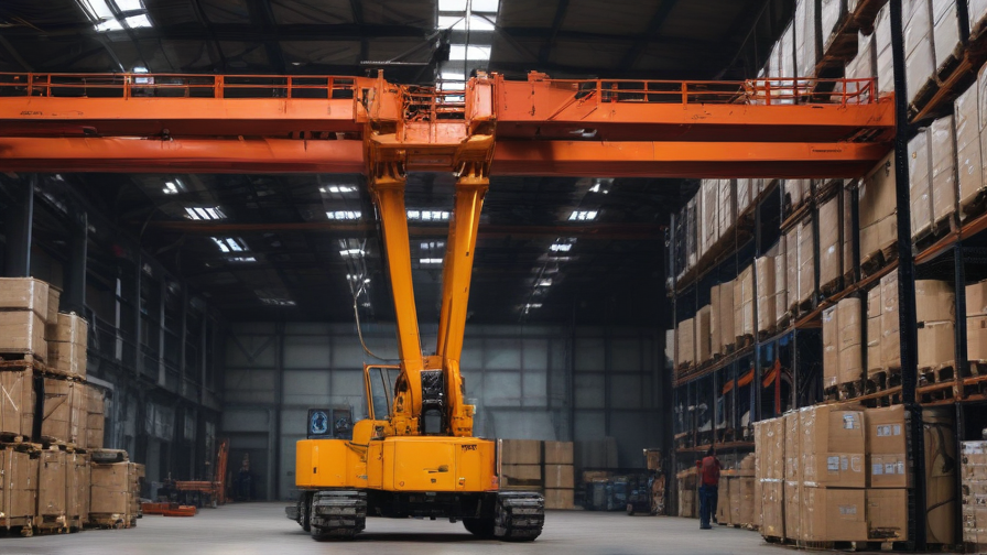 crane in warehouse