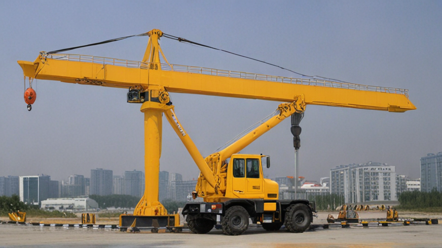 crane with jib and boom