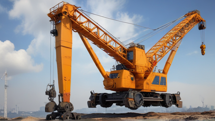 crane with jib and boom