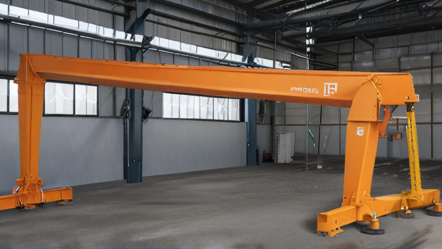 crane with jib and boom