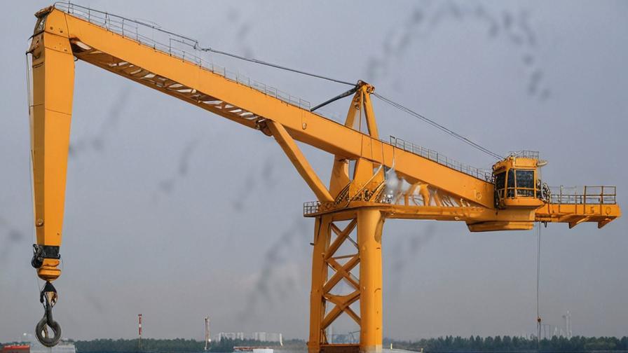 crane with jib and boom