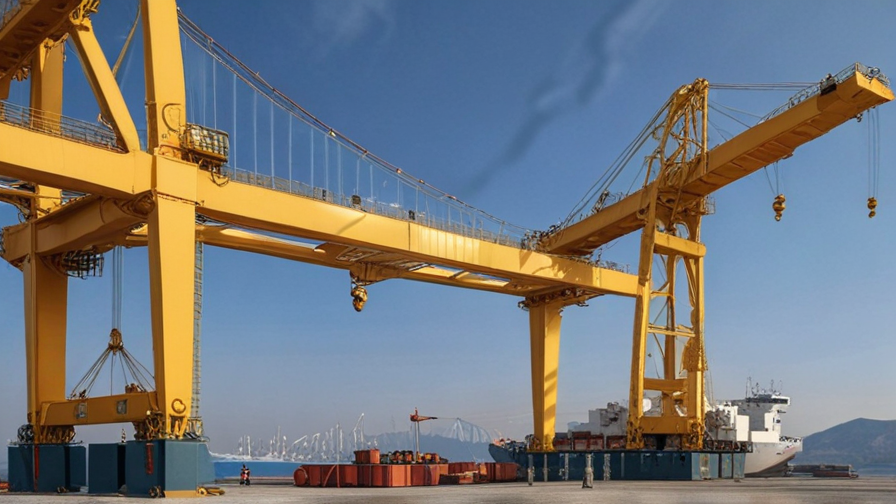 crane with jib and boom