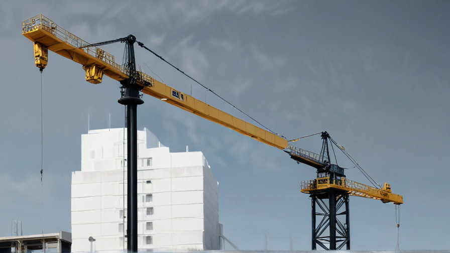 crane with jib and boom