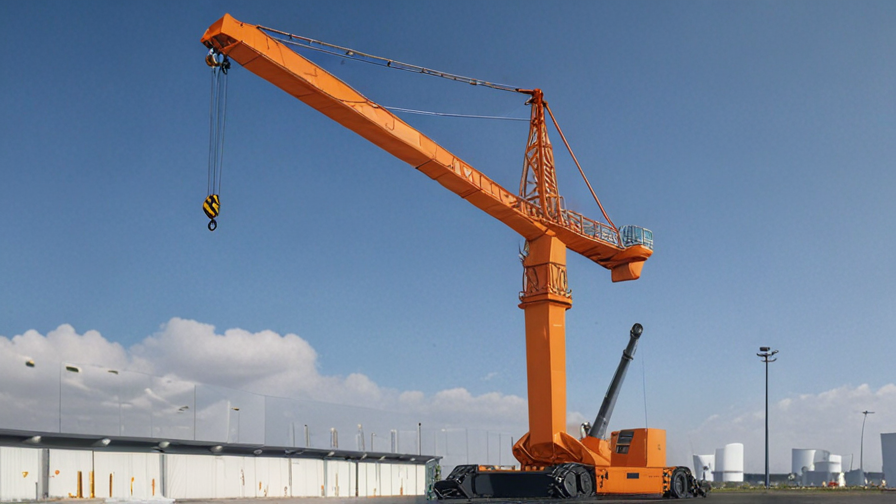 crane with jib and boom