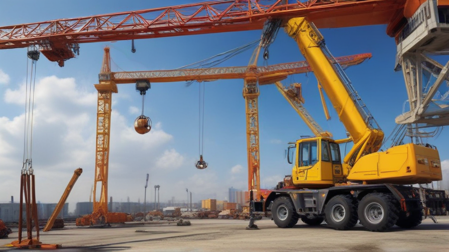 crane with jib and boom