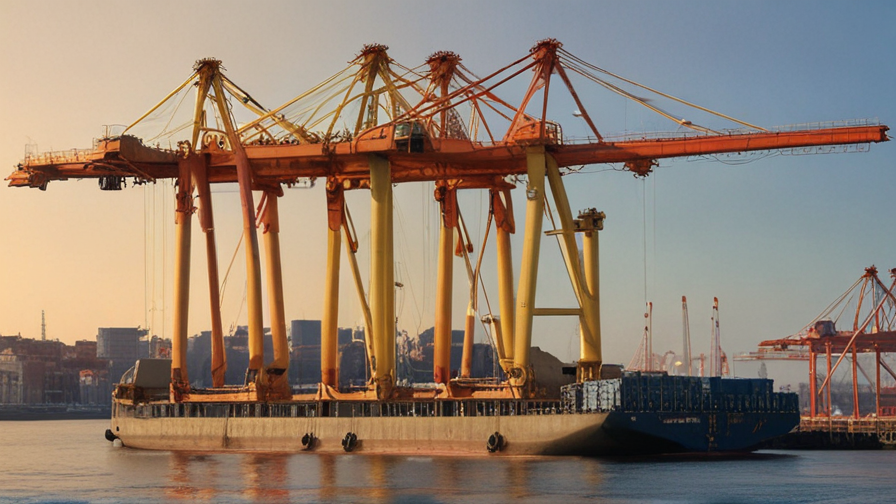 cranes in port