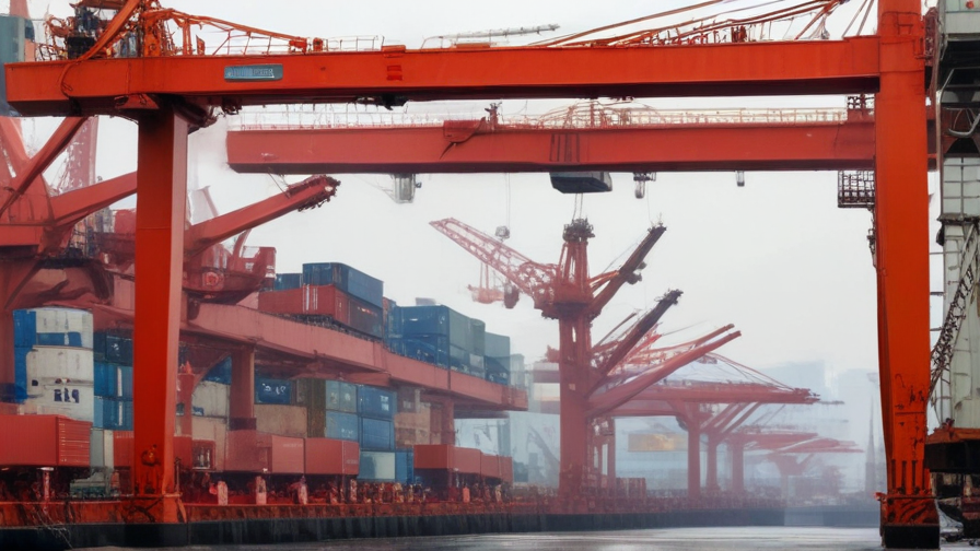 cranes in port