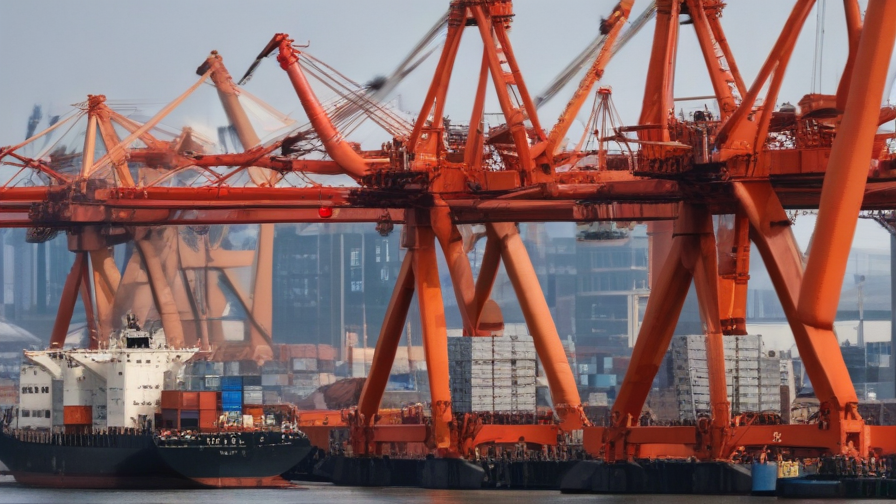 cranes in port
