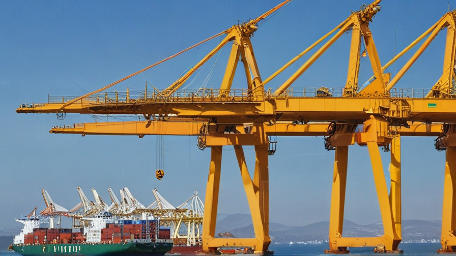 cranes in port
