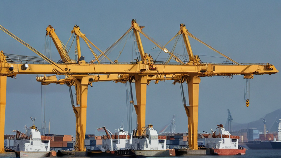 cranes in port