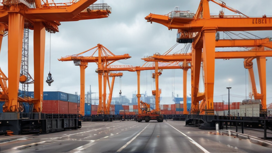 cranes in port