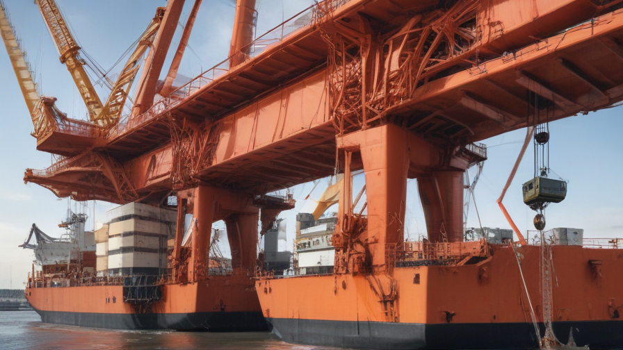 cranes in ship