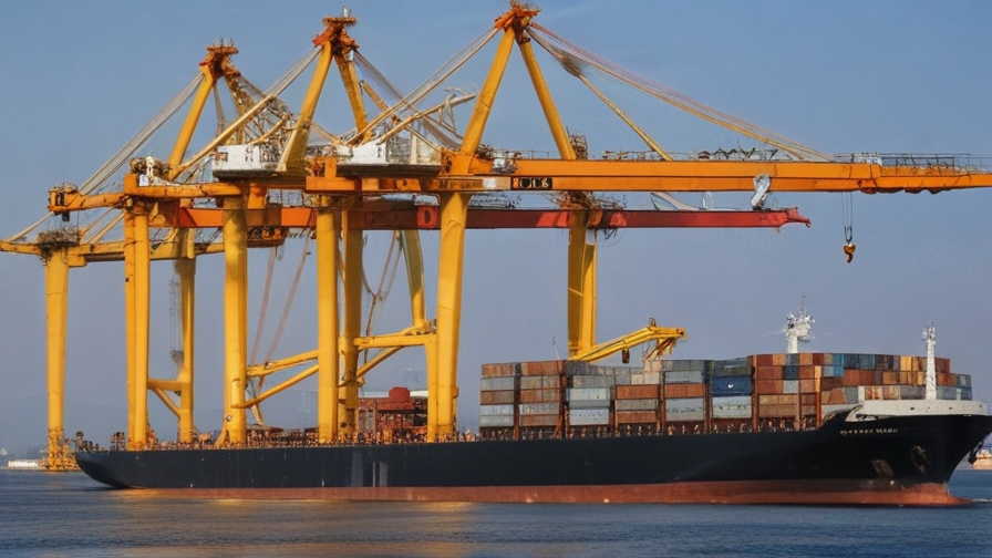 cranes in ship