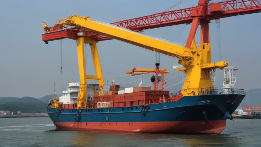 davit crane boat