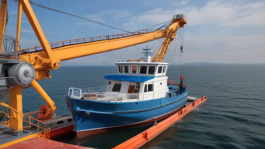 davit crane boat