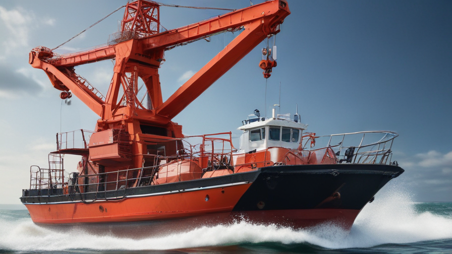 davit crane boat