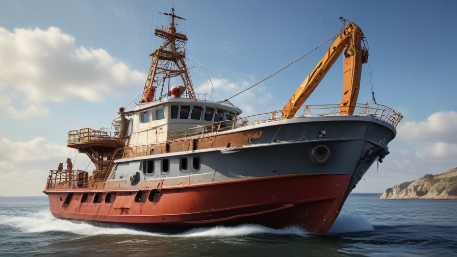 davit crane boat