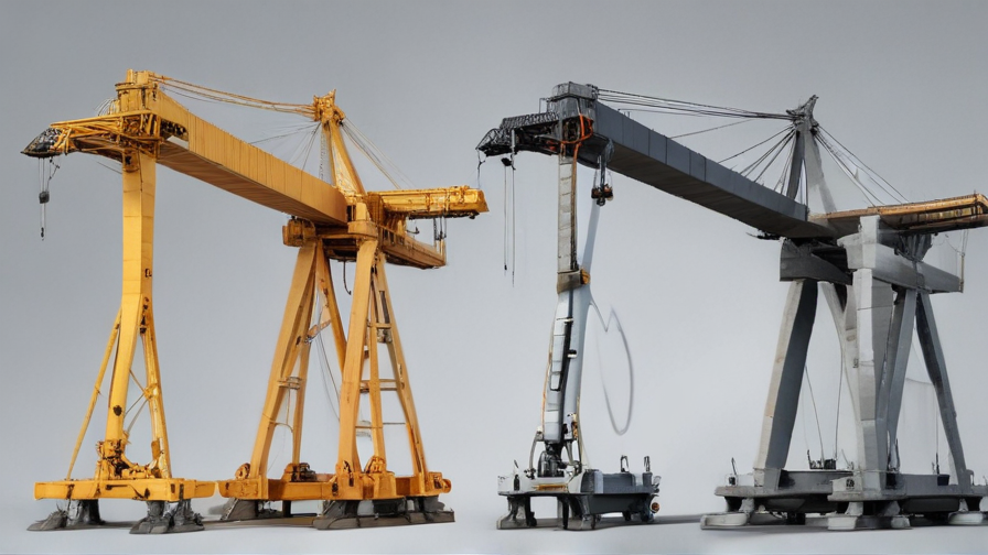 free standing bridge cranes