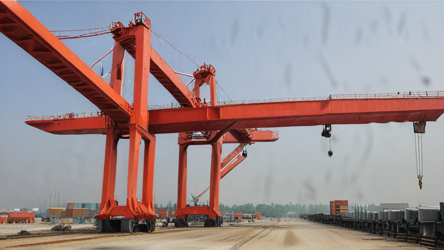 gantry crane working