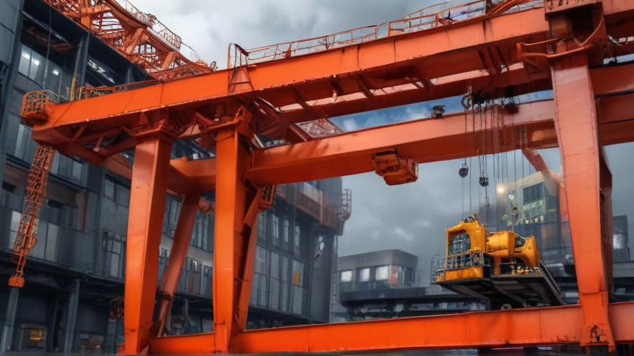 gantry crane working